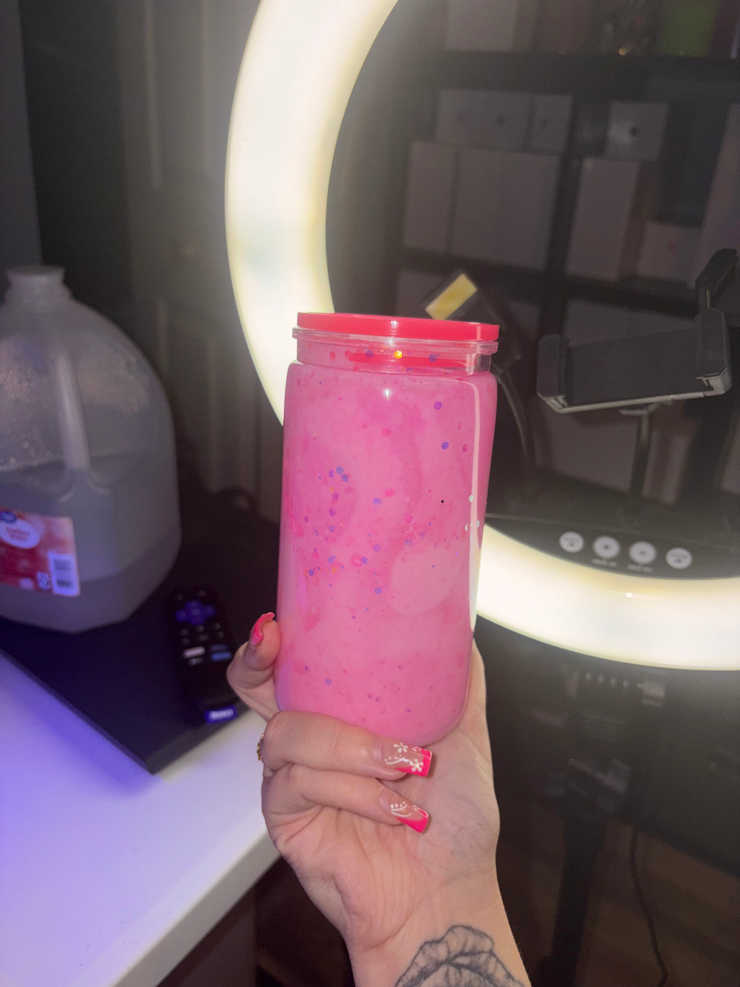 Pink lava Tumbler
